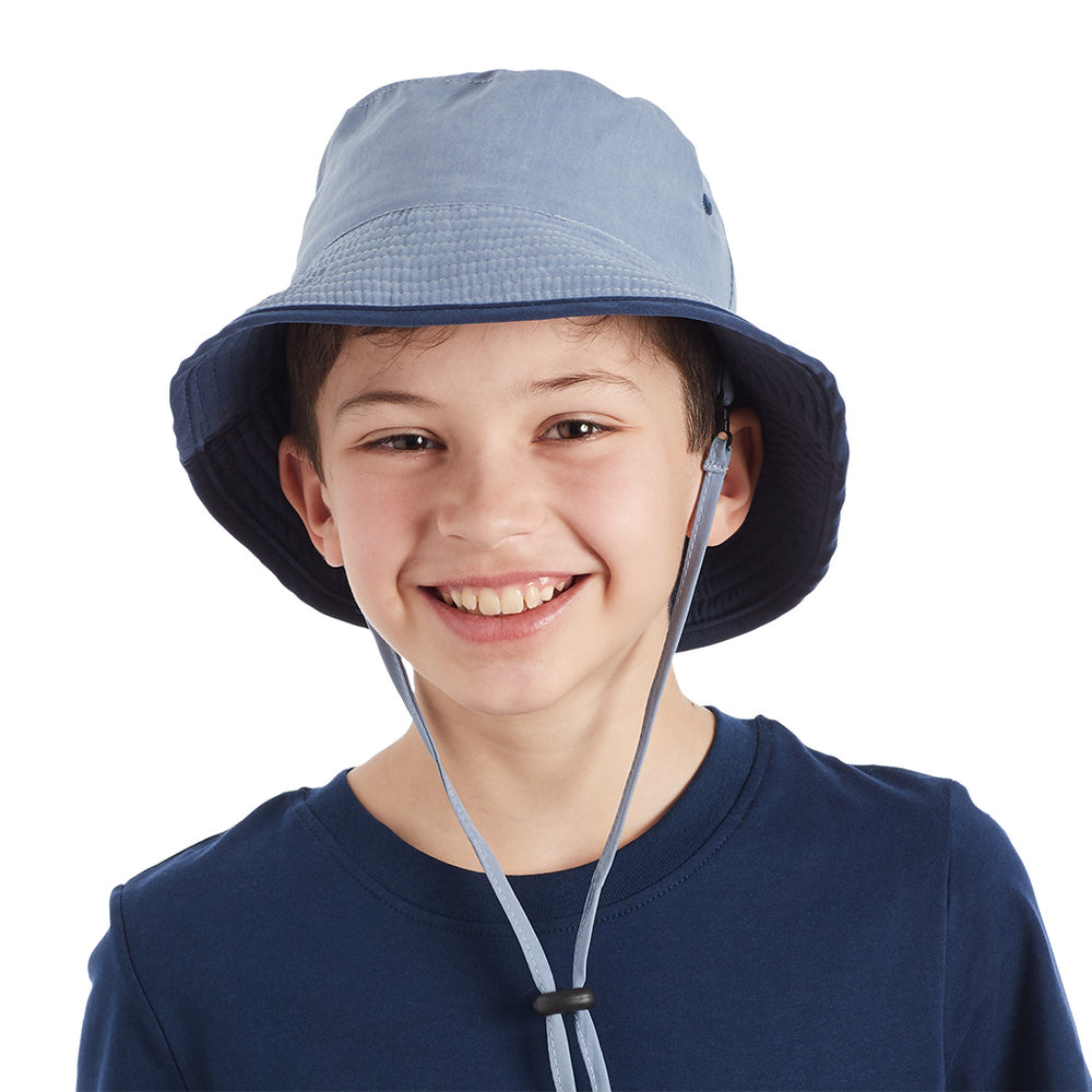 Charlie Bucket Hat - Faded Blue/Navy