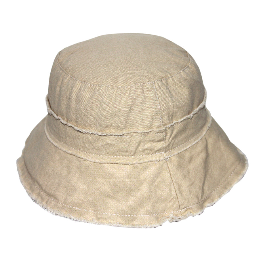 Jinja Cotton Bucket Hat - Beige
