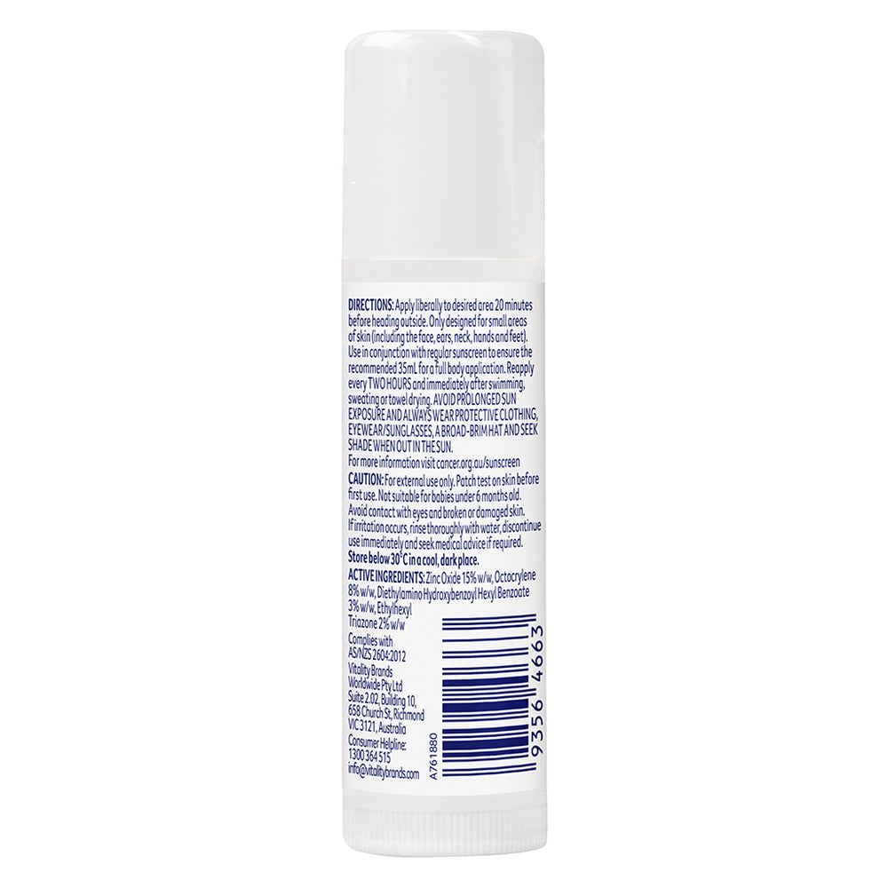 Sport Zinc Stick SPF50+ White