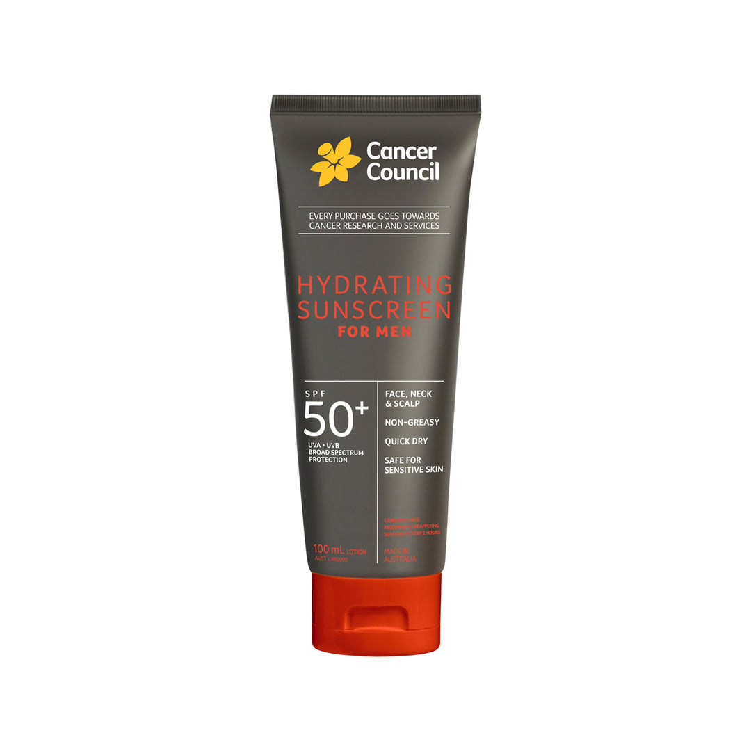 Cancer Council | Hydrating Sunscreen For Men | UPF50+ Protection