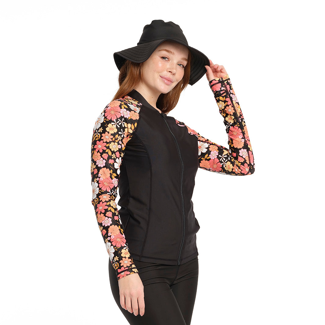 Womens Wide Brim Swim Hat | UPF50+ Protection | Outfit