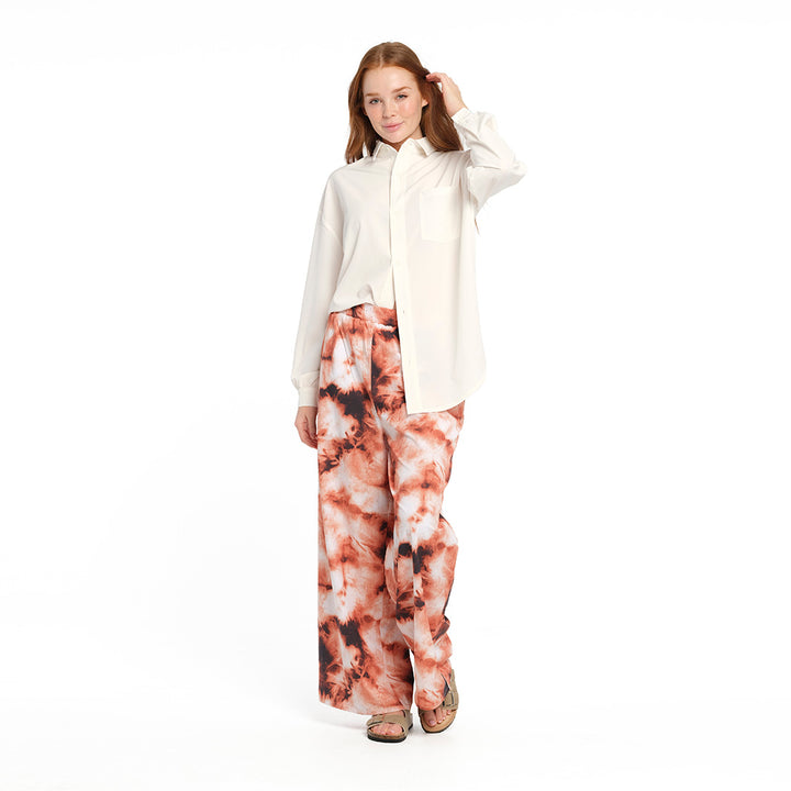 Cancer Council | Golden Tie Dye Palazzo Pant - Full | Orange | UPF50+ Protection