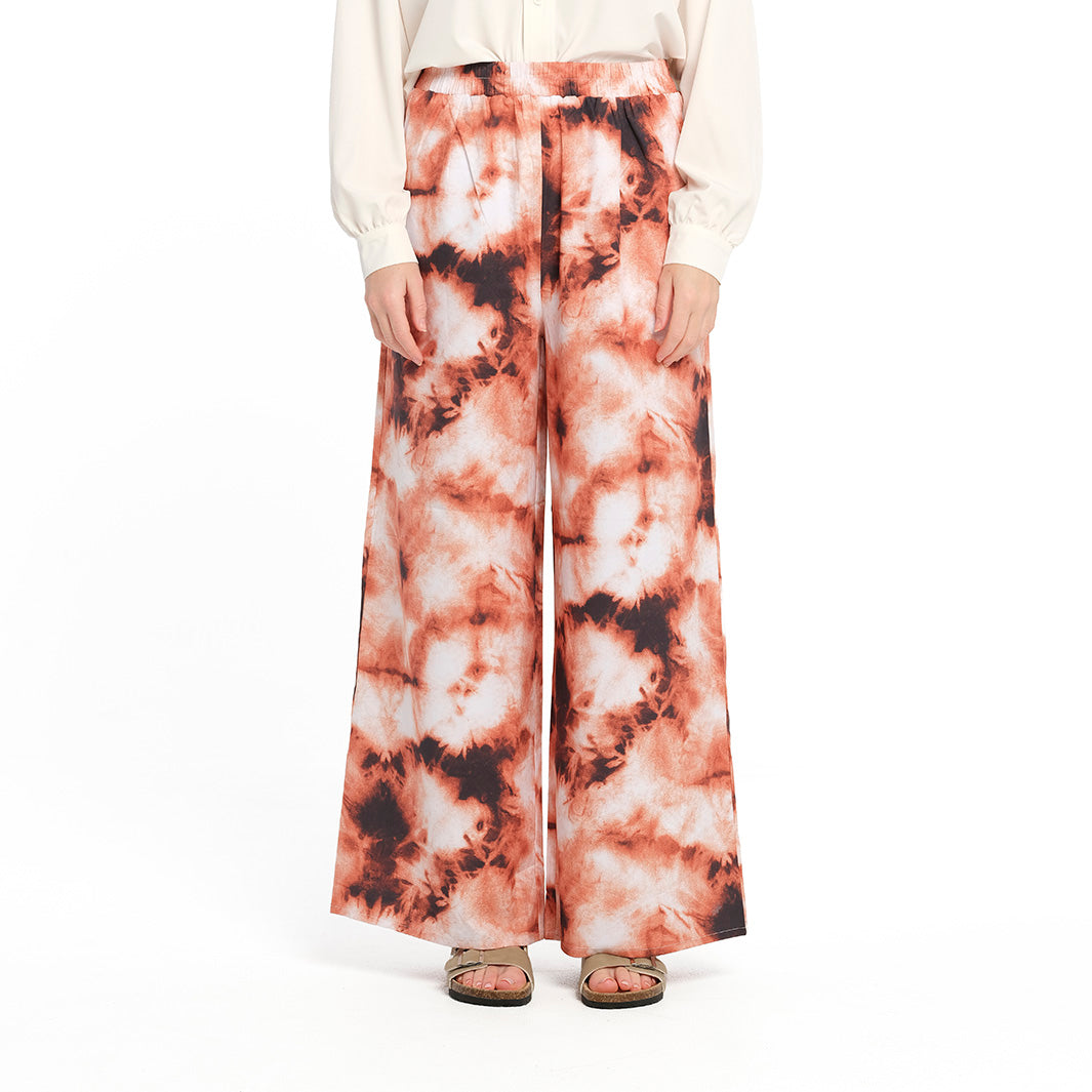 Cancer Council | Golden Tie Dye Palazzo Pant - Front | Orange | UPF50+ Protection