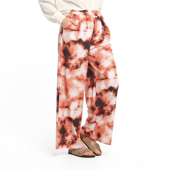 Cancer Council | Golden Tie Dye Palazzo Pant - Side 2 | Orange | UPF50+ Protection