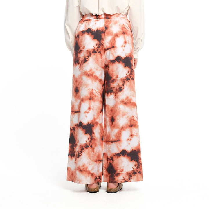 Cancer Council | Golden Tie Dye Palazzo Pant - Back | Orange | UPF50+ Protection