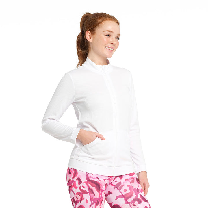 Cancer Council | Active Coolpass Jacket - Side Pocket | White | UPF50+ Protection