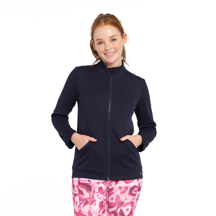 Cancer Council | Active Coolpass Jacket - Front | Navy | UPF50+ Protection