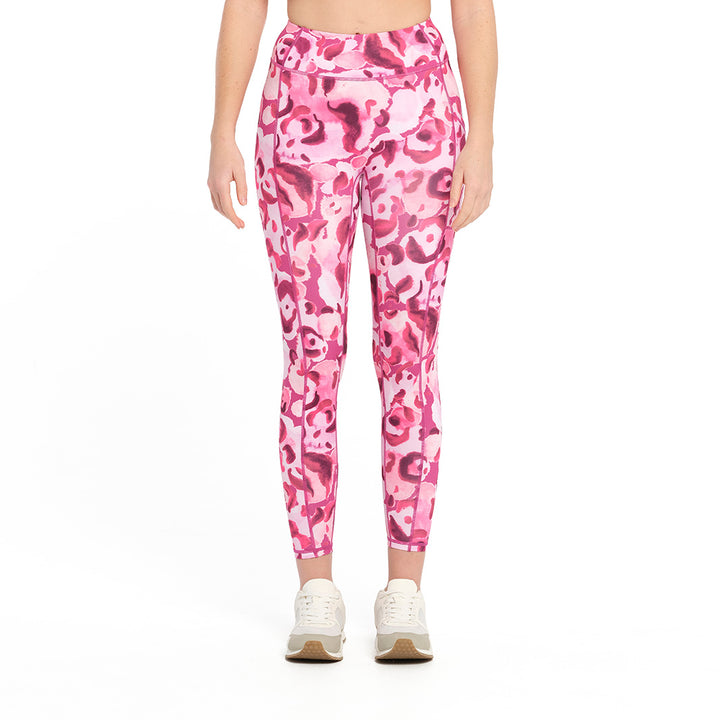 Cancer Council | Aster Animal Active Legging - Front | Pink | UPF50+ Protection