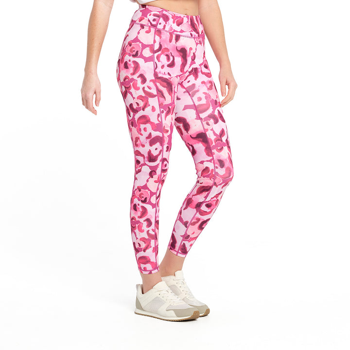 Cancer Council | Aster Animal Active Legging - Right Side | Pink | UPF50+ Protection