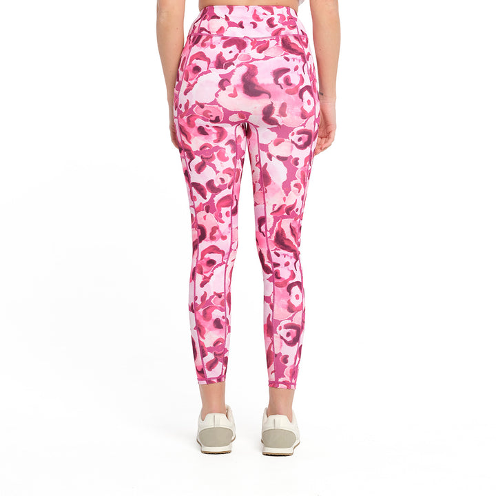 Cancer Council | Aster Animal Active Legging - Back | Pink | UPF50+ Protection