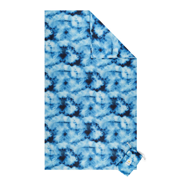 Cancer Council | Blue Tie Dye Sand Free Towel | Blue | UPF50+ Protection