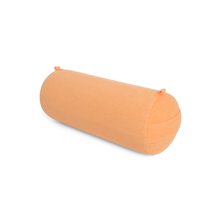 Cancer Council | Terry Towelling Inflatable Beach Pillow - Angle | Orange | UPF50+ Protection