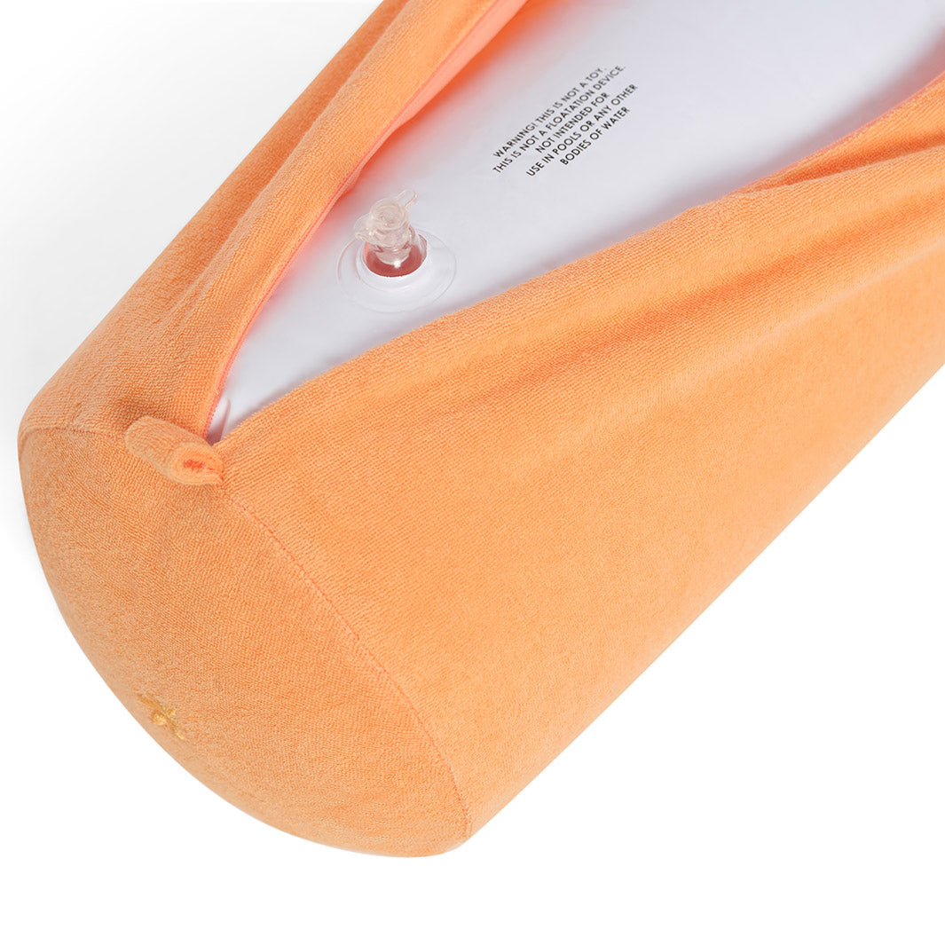 Terry Towelling Inflatable Beach Pillow - Muskmelon