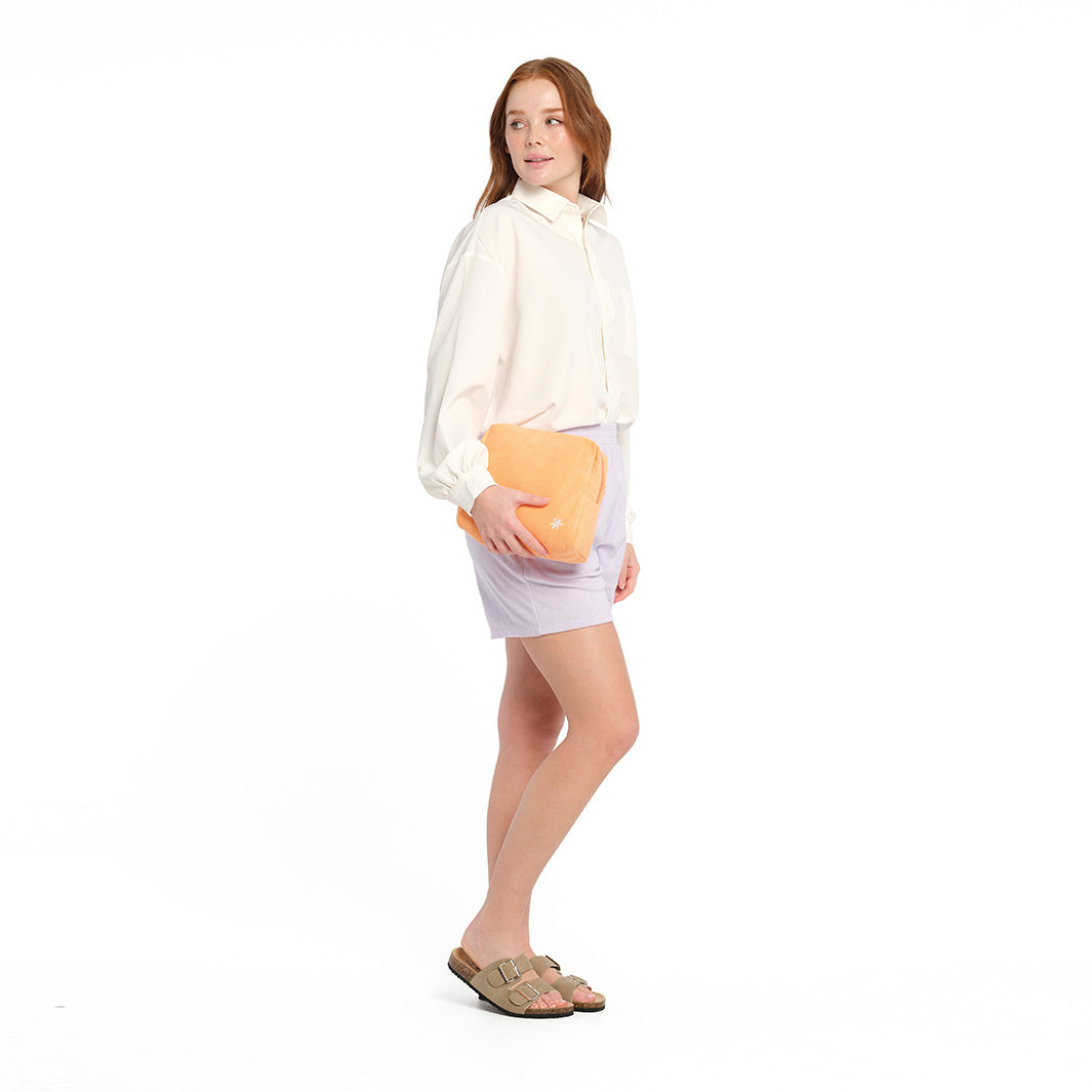 Cancer Council | Terry Towelling Pouch - Lifestyle | Orange | UPF50+ Protection