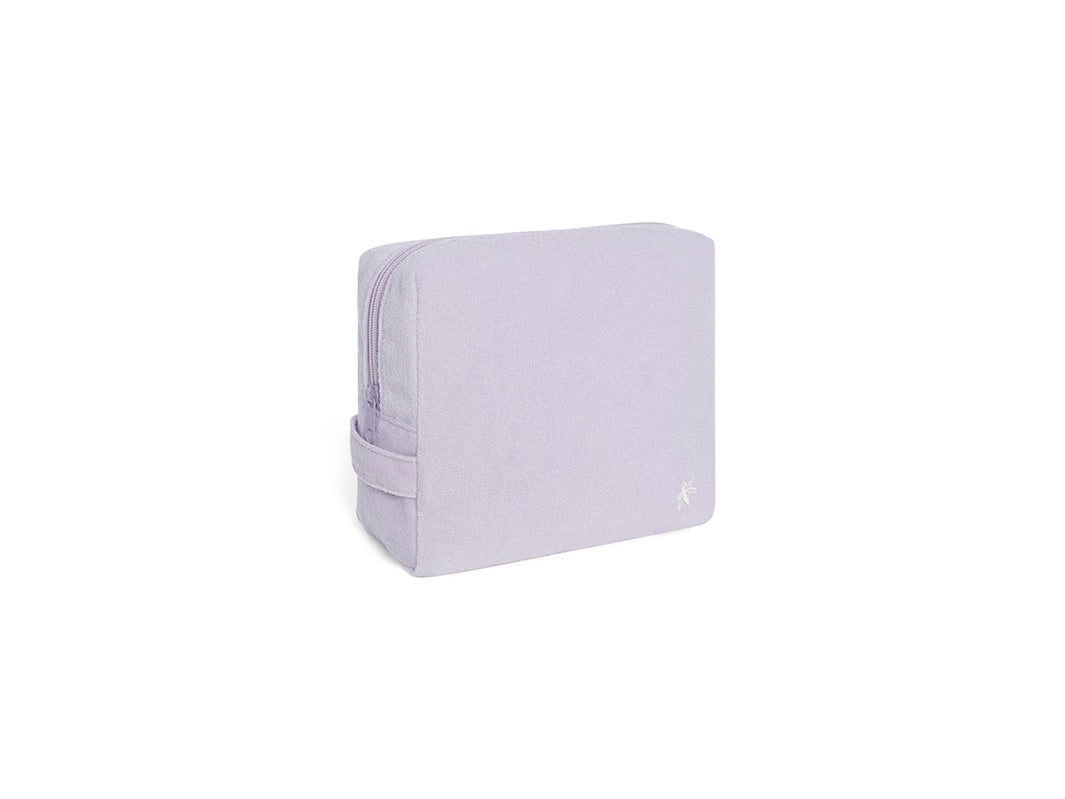 Cancer Council | Terry Towelling Pouch - Angle | Purple | UPF50+ Protection