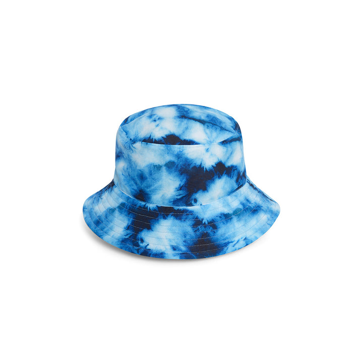 Cancer Council | Tie Dye Bucket Swim Hat - Flat | Navy | UPF50+ Protection