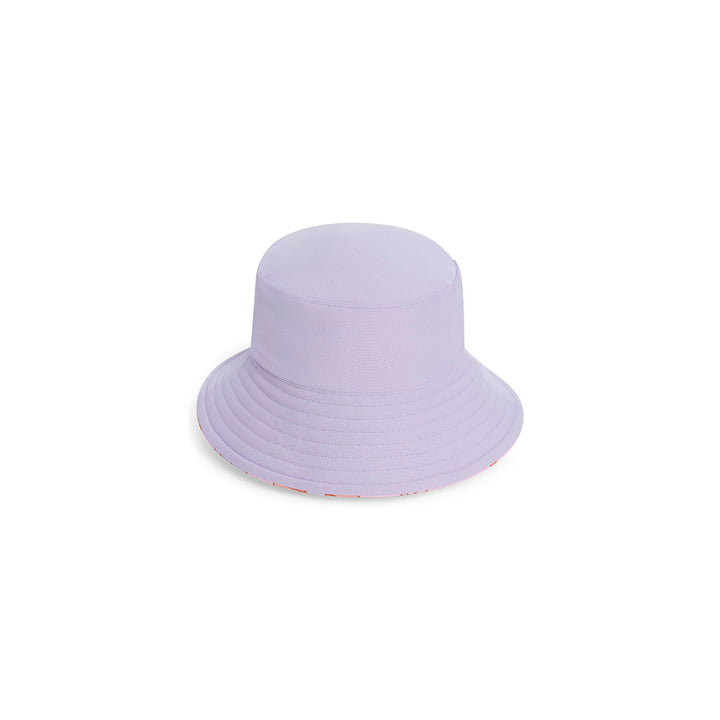 Cancer Council | Butterfly Garden Bucket Swim Hat - Flat Reverse | Sweet Lilac | UPF50+ Protection