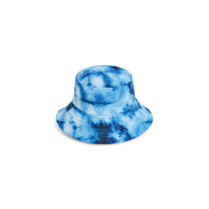 Cancer Council | Blue Tie Dye Bucket Swim Hat - Flat | Blue | UPF50+ Protection