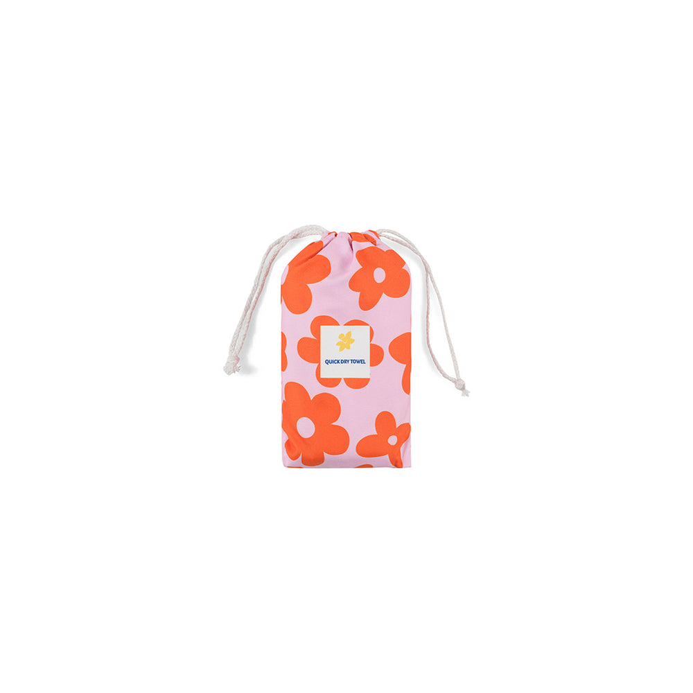Cancer Council | Ditsy Daisy Sand Free Towel - Bag | Sweet Lilac | UPF50+ Protection