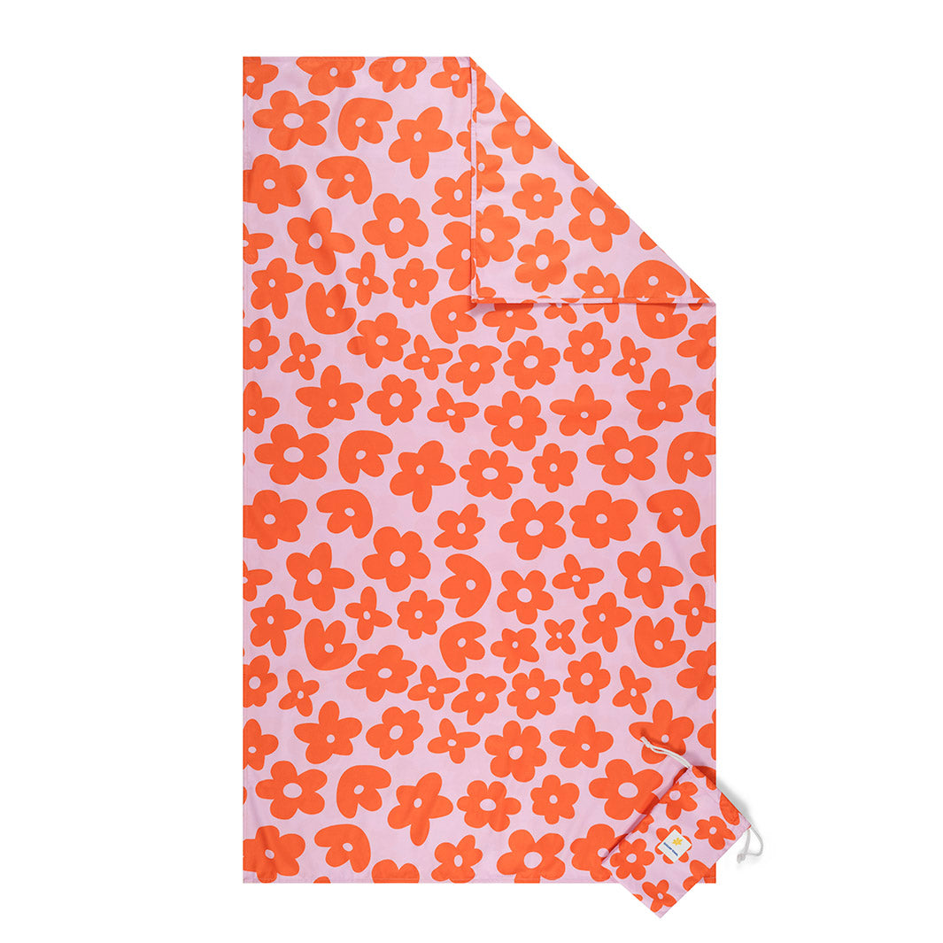 Cancer Council | Ditsy Daisy Sand Free Towel | Sweet Lilac | UPF50+ Protection