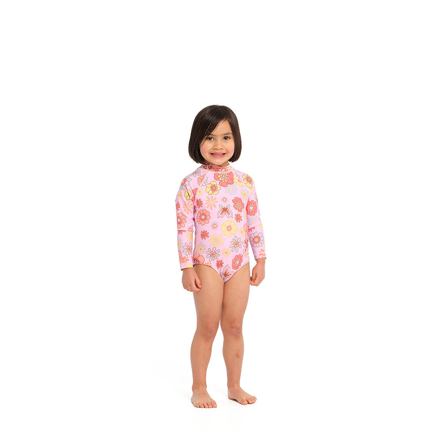 Cancer Council | Butterfly Garden Paddle Suit - Front | Sweet Lilac | UPF50+ Protection