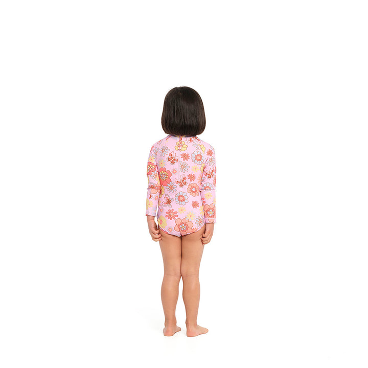 Cancer Council | Butterfly Garden Paddle Suit - Back | Sweet Lilac | UPF50+ Protection