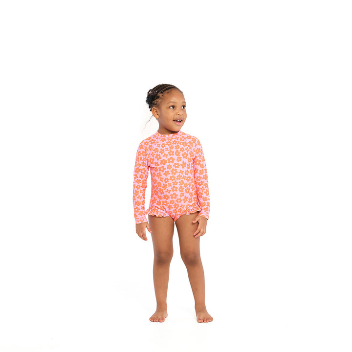 Cancer Council | Ditsy Daisy Paddle Suit - Front | Sweet Lilac | UPF50+ Protection