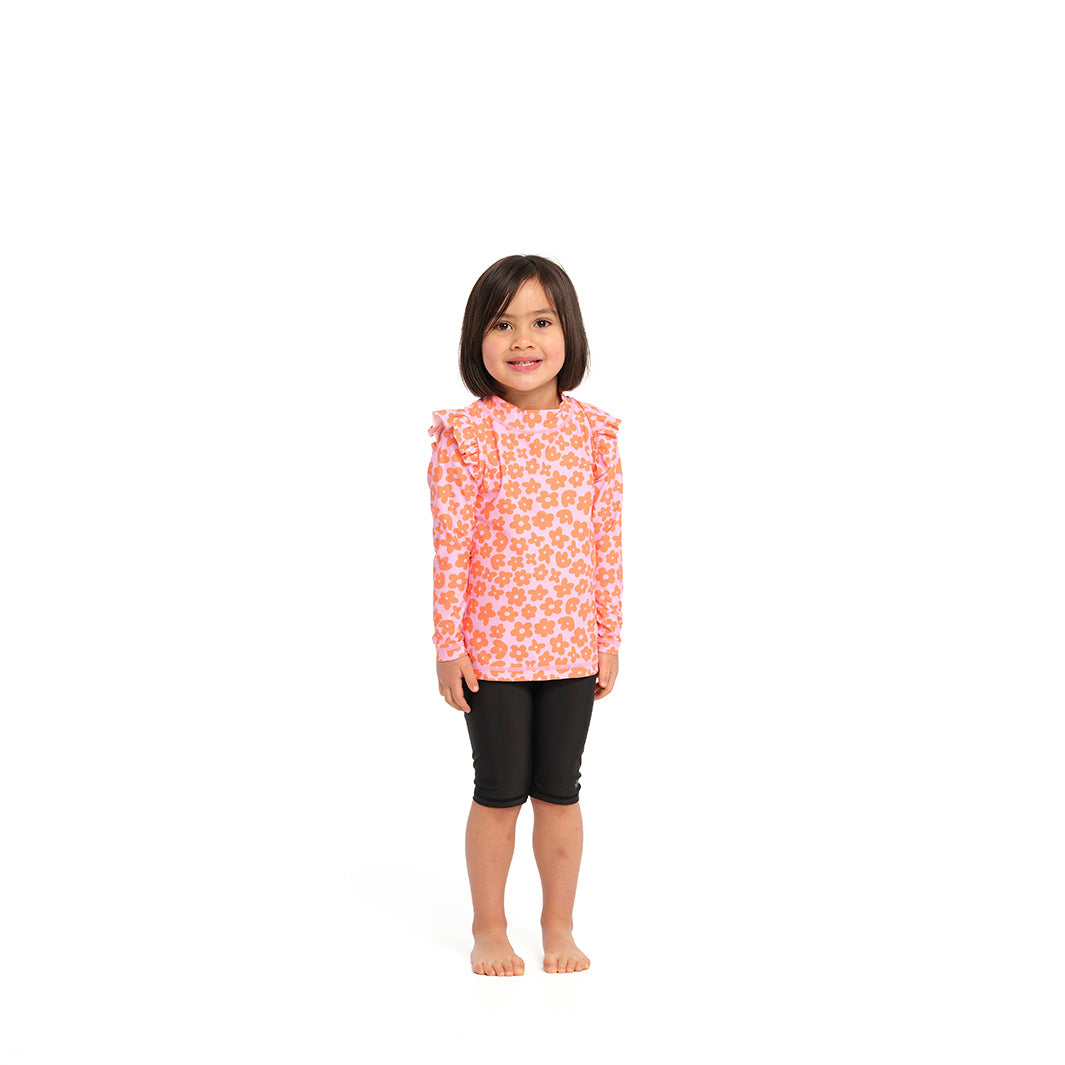 Cancer Council | Ditsy Daisy Rashie - Front | Sweet Lilac | UPF50+ Protection