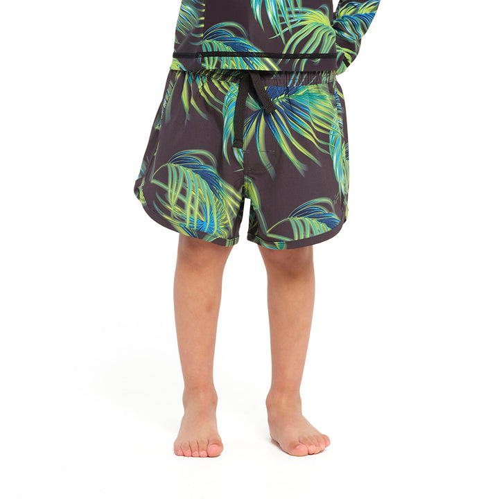 Cancer Council | Palm Breeze Boardshorts - Full | Phantom | UPF50+ Protection