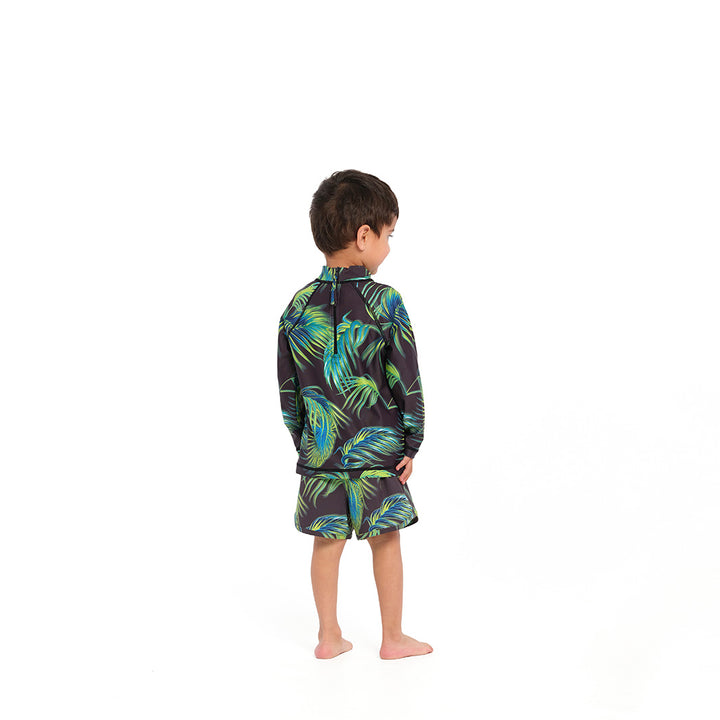 Cancer Council | Palm Breeze Boardshorts - Back | Phantom | UPF50+ Protection