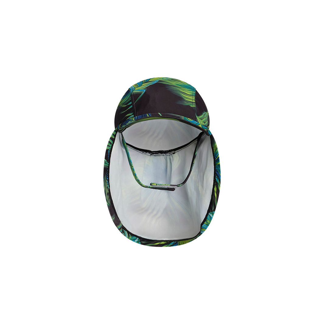 Cancer Council | Palm Breeze Legionnaire Swim Hat - Flat Front | Phantom | UPF50+ Protection
