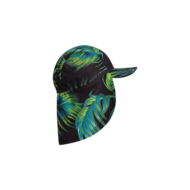 Cancer Council | Palm Breeze Legionnaire Swim Hat - Flat | Phantom | UPF50+ Protection