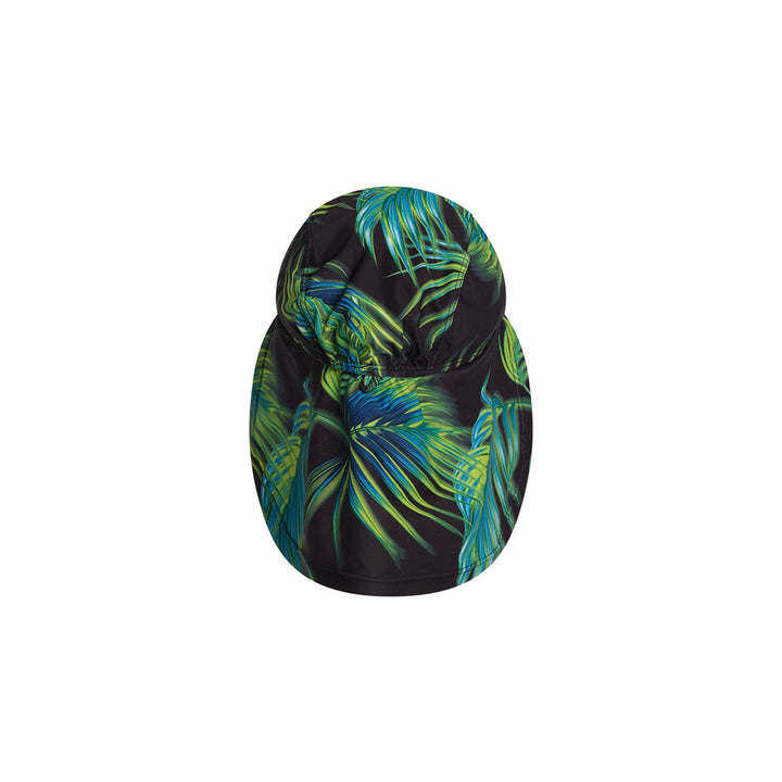 Cancer Council | Palm Breeze Legionnaire Swim Hat - Flat Back | Phantom | UPF50+ Protection