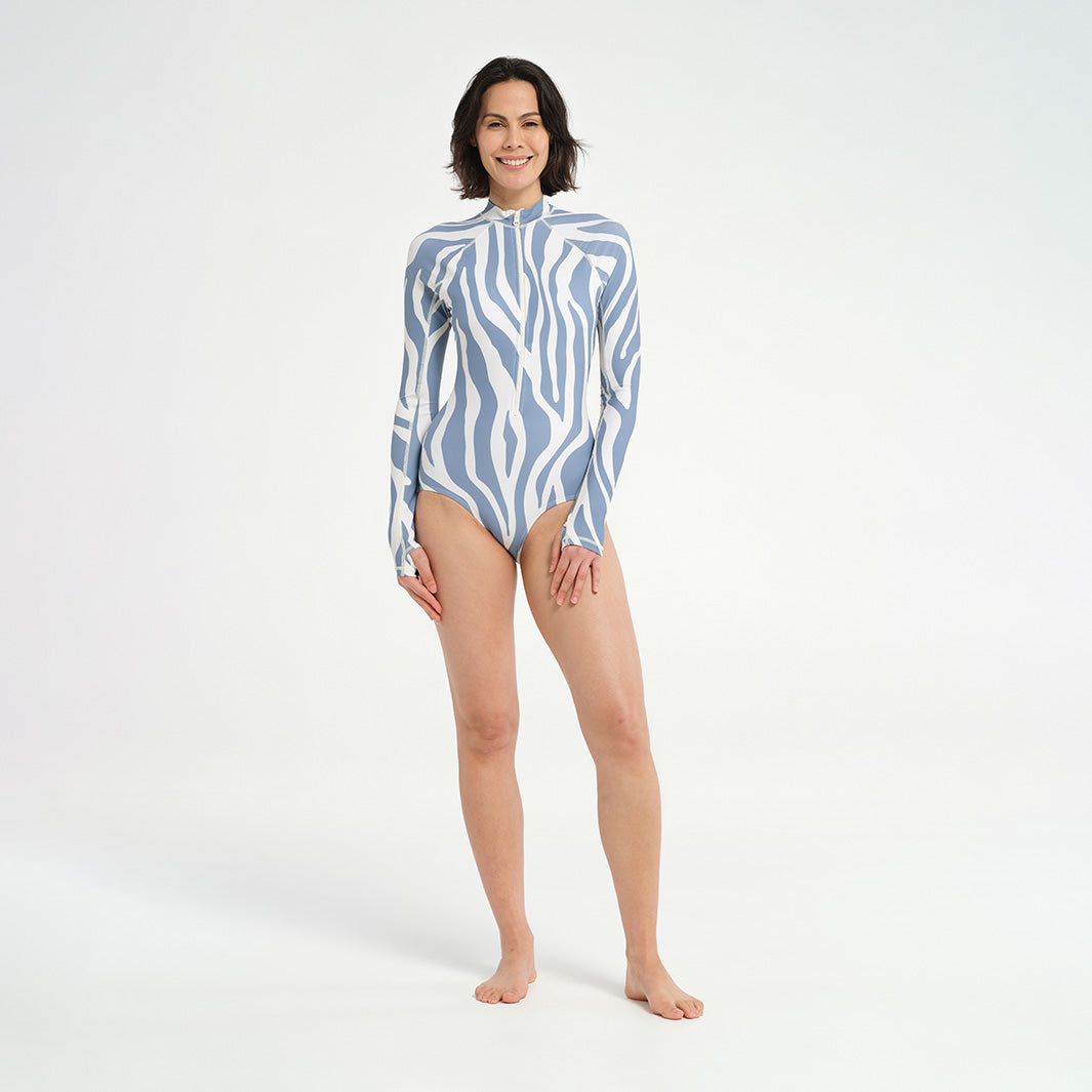 Cancer Council | 
Womens Oceania LS Paddle Suit - Full Body |  UPF50+ Protection