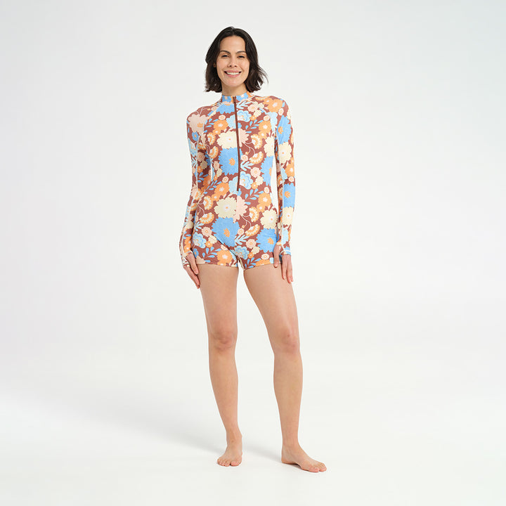 Cancer Council | 
Womens Madeline Zip Suit - Full Body |  UPF50+ Protection