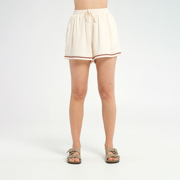 Cancer Council | Womens Vintage Beach Cover Up Shorts - Front | UPF50+ Protection