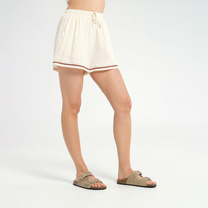Cancer Council | Womens Vintage Beach Cover Up Shorts - Angle 2 | UPF50+ Protection