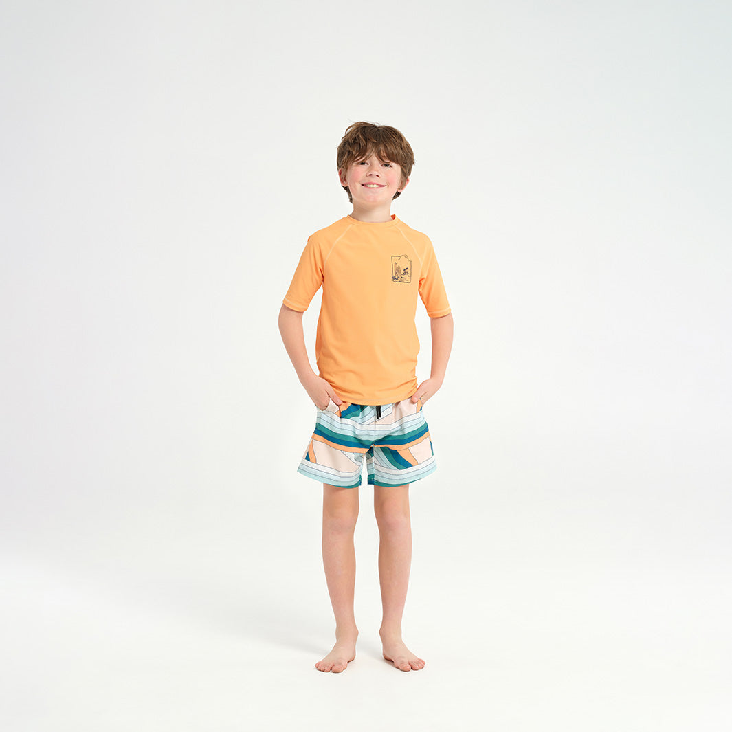 Cancer Council | 
Kids Surf Break SS Rashie - Full Body |  UPF50+ Protection