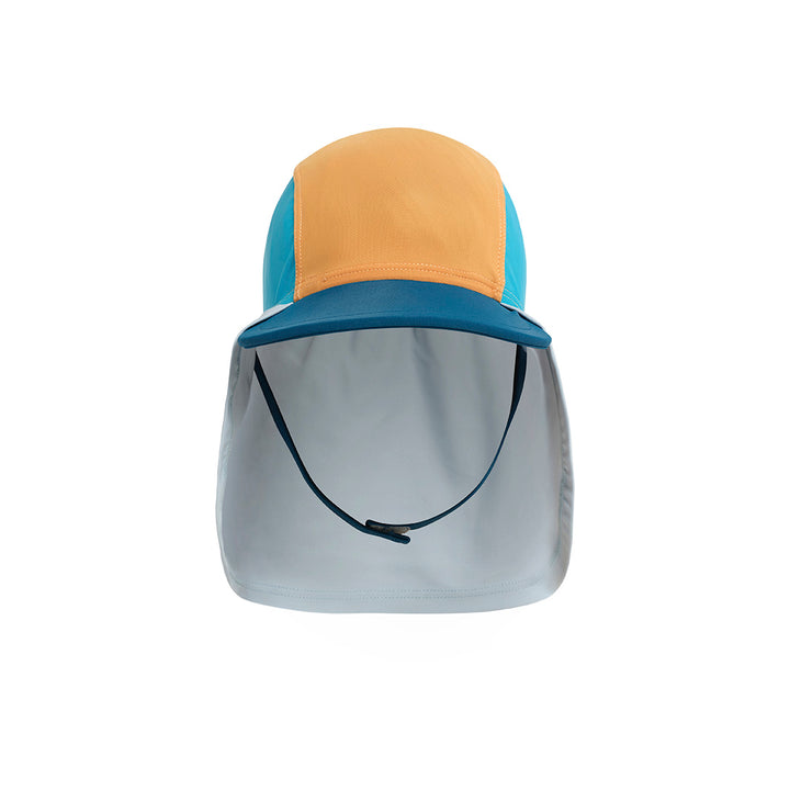Infant Blocked Legionnare Swim Hat - Apricot
