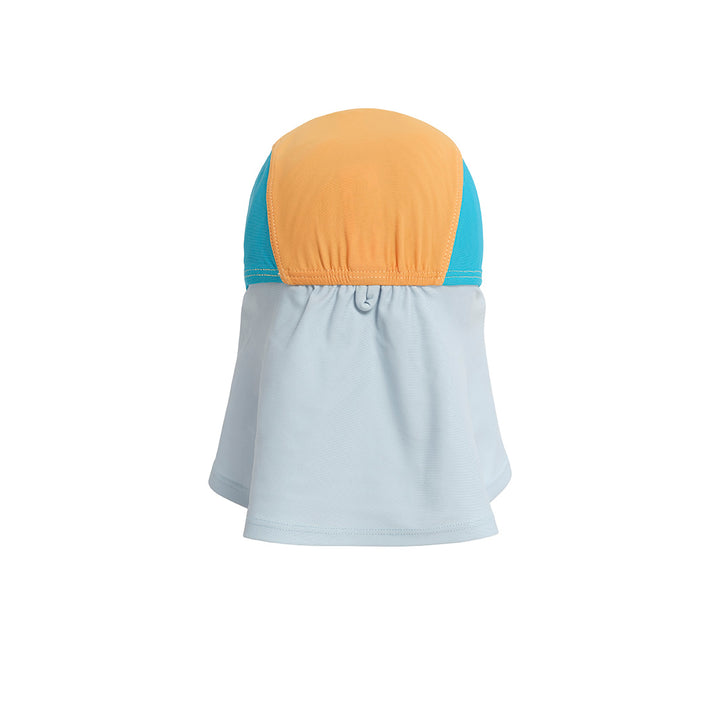 Infant Blocked Legionnare Swim Hat - Apricot