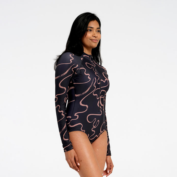 Cancer Council | Womens Swirl Paddle Suit | Side | UPF50+ Protection