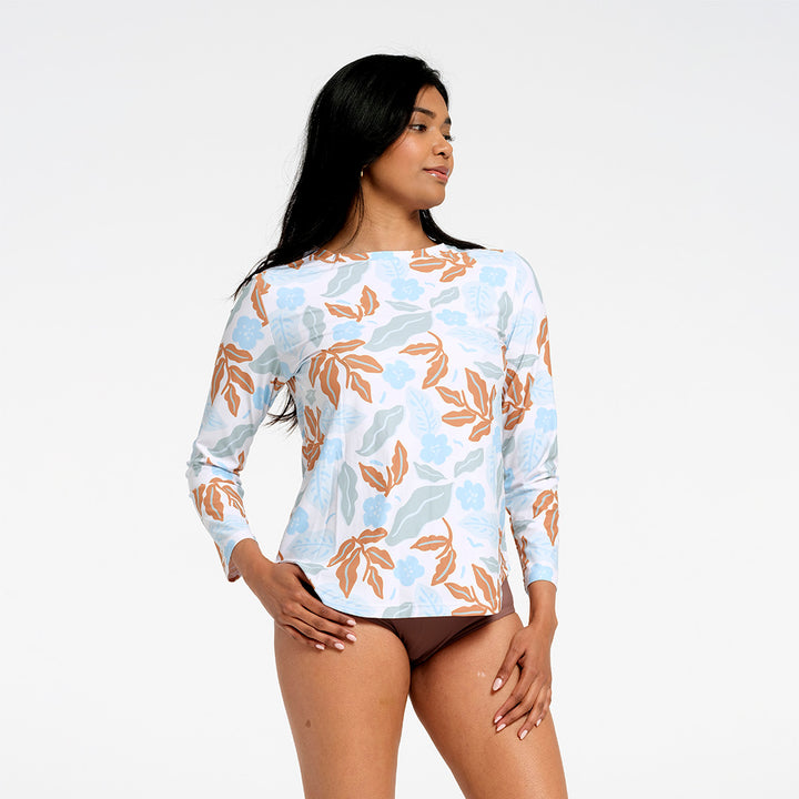 Cancer Council | Womens Breeze Oversized LS Rashie | Angle | UPF50+ Protection