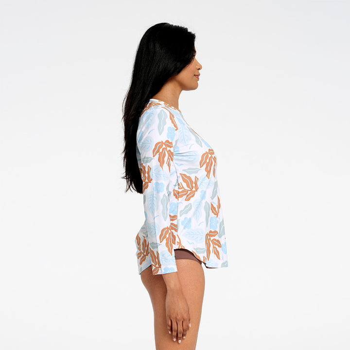 Cancer Council | Womens Breeze Oversized LS Rashie | Angle | UPF50+ Protection
