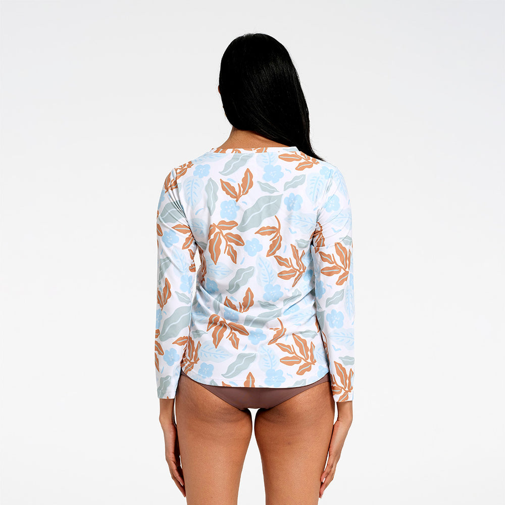 Cancer Council | Womens Breeze Oversized LS Rashie | Back | UPF50+ Protection