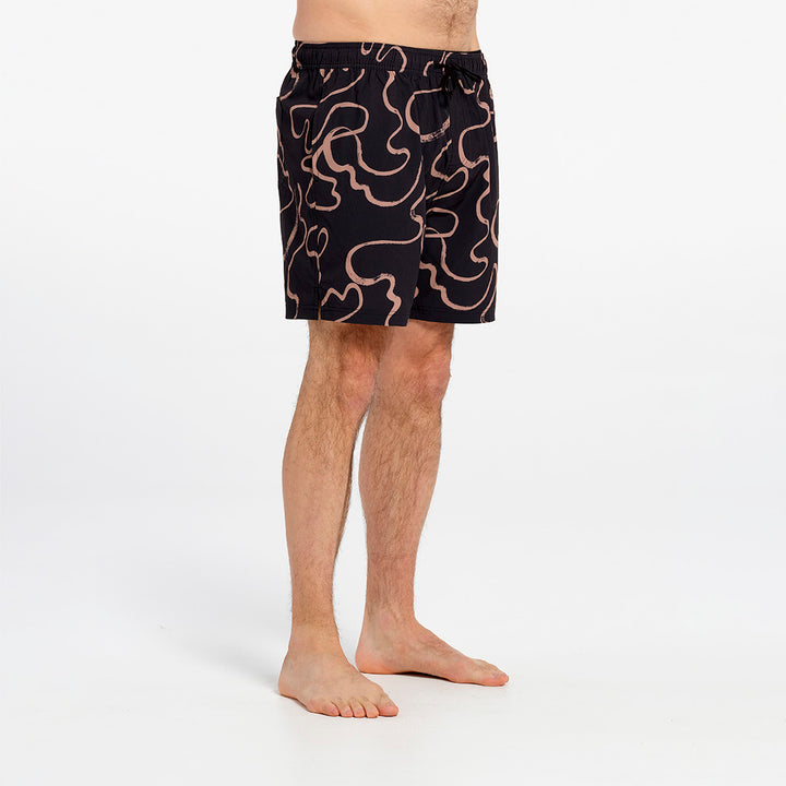 Cancer Council | Mens Swirl Boardshorts | Angle | UPF50+ Protection