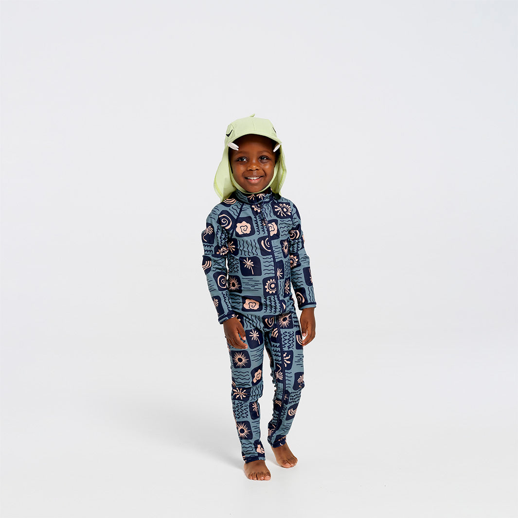 Cancer Council | Toddler Crocodile Swim Bucket Hat | Full | UPF50+ Protection