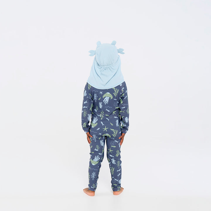 Cancer Council | Toddler Crab Legionnaire Hat | Full Back | UPF50+ Protection