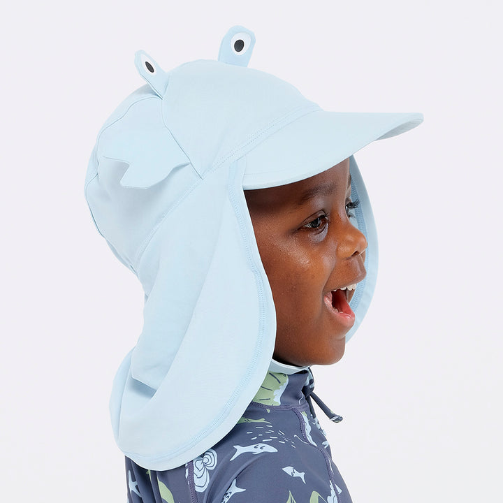 Cancer Council | Toddler Crab Legionnaire Hat | Side | UPF50+ Protection