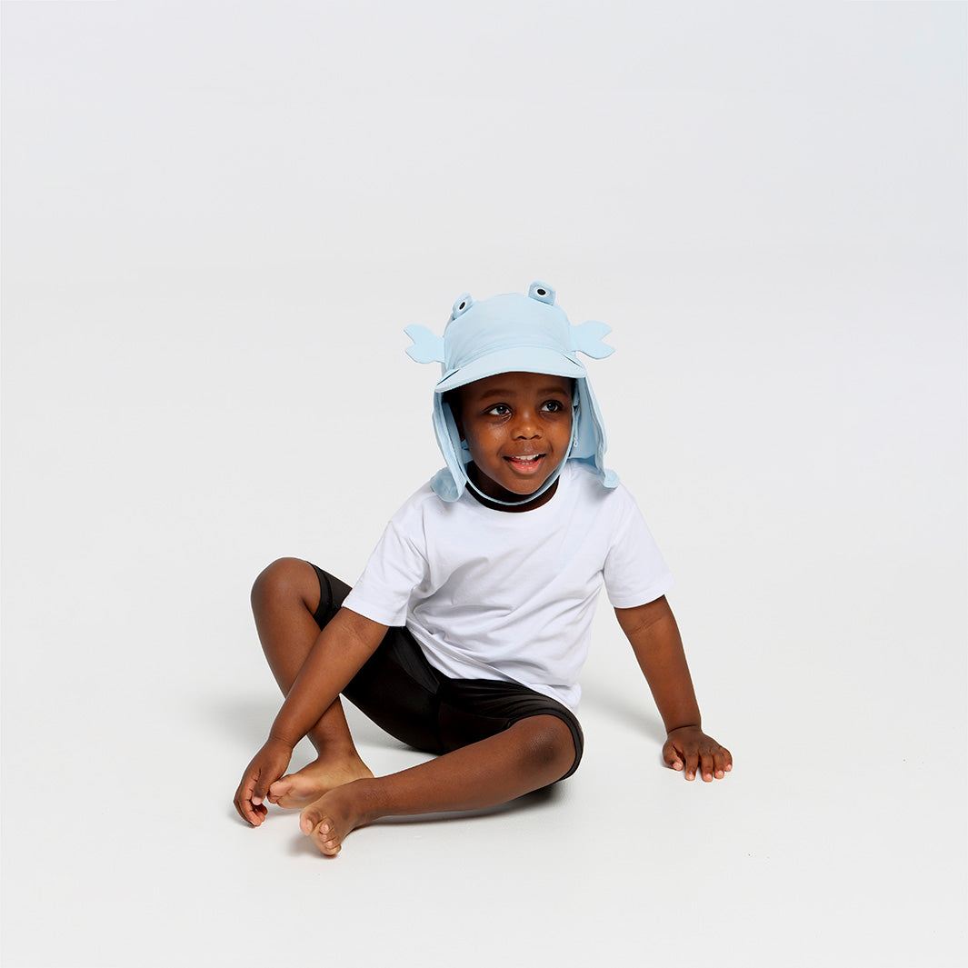 Cancer Council | Toddler Crab Legionnaire Hat | Sitting | UPF50+ Protection