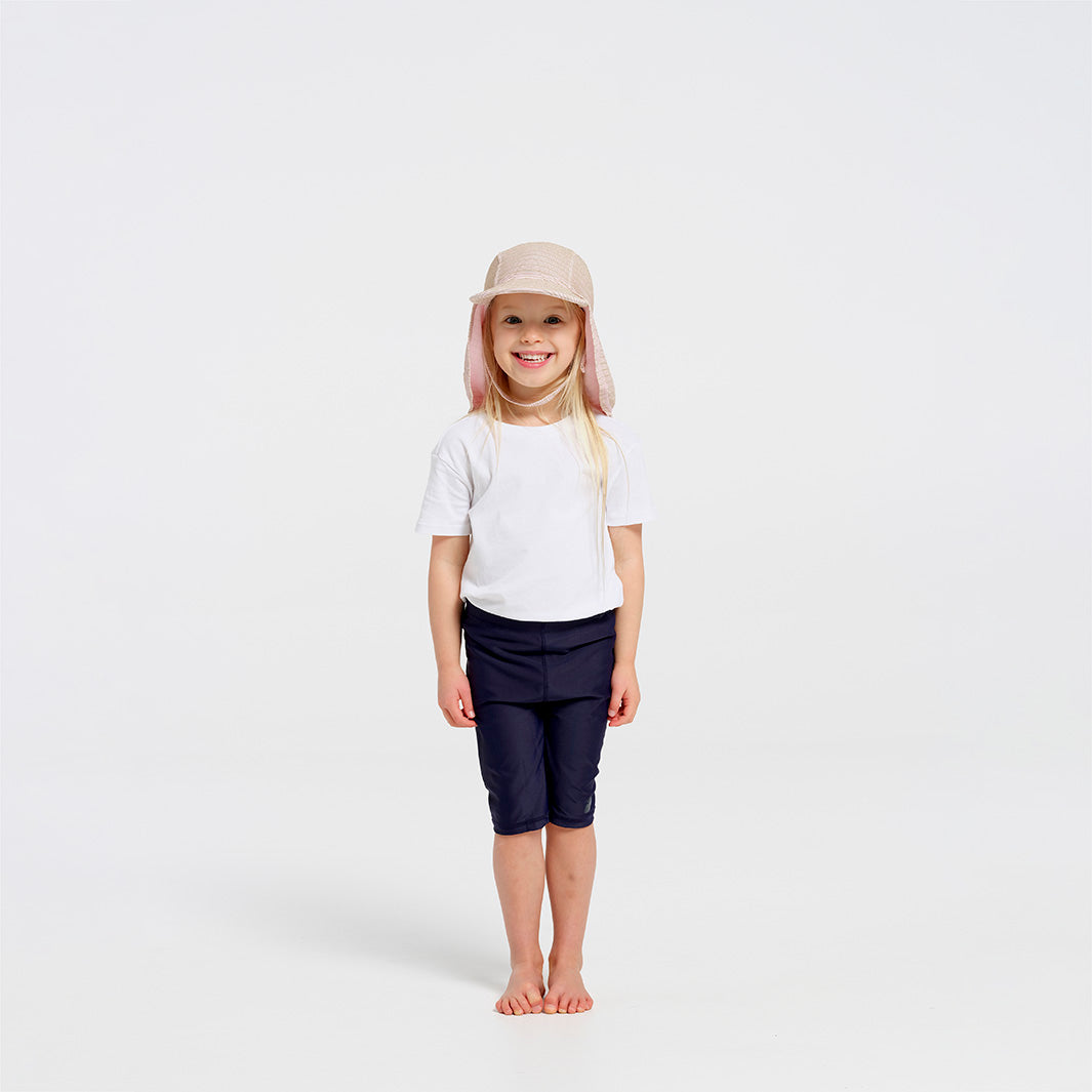 Cancer Council | Toddler Bow Legionnaire Swim Hat - Pink Lady | Full Body | UPF50+ Protection